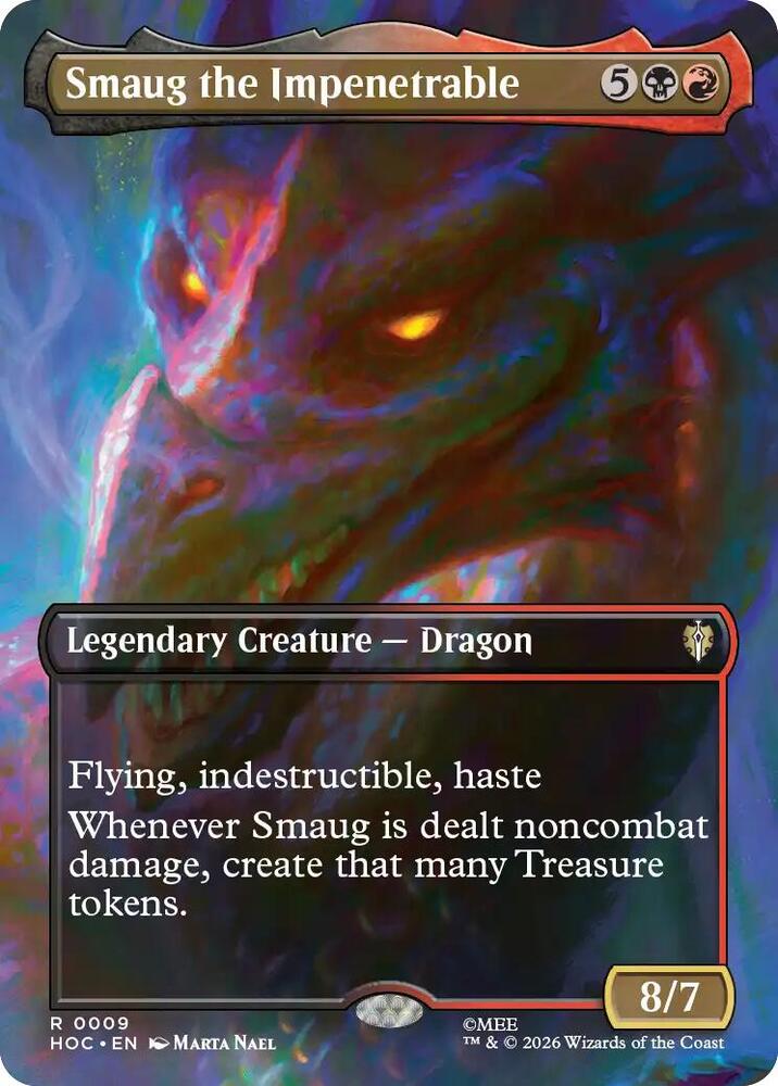 Smaug the Impenetrable (Borderless) (9) [The Hobbit: Eternal-Legal] | Boutique FDB TCG