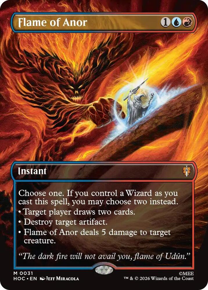 Flame of Anor (Borderless) (31) [The Hobbit: Eternal-Legal] | Boutique FDB TCG