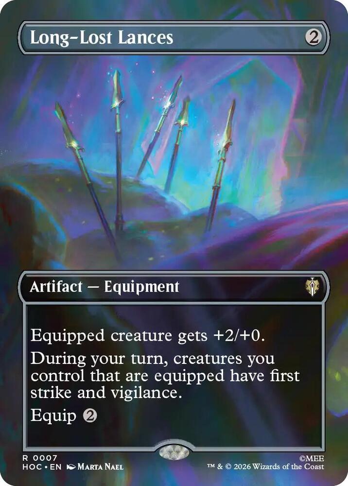 Long-Lost Lances (Borderless) (7) [The Hobbit: Eternal-Legal] | Boutique FDB TCG
