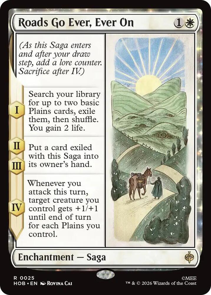 Roads Go Ever, Ever On (25) [The Hobbit] | Boutique FDB TCG