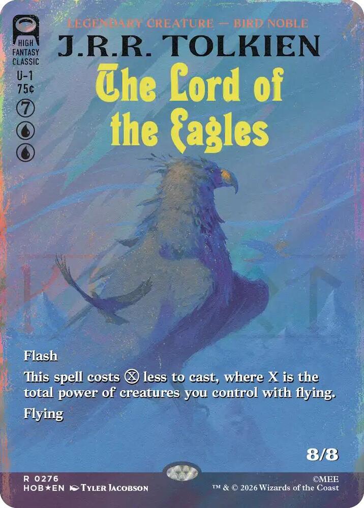 The Lord of the Eagles (Borderless) (Surge Foil) (276) [The Hobbit] | Boutique FDB TCG