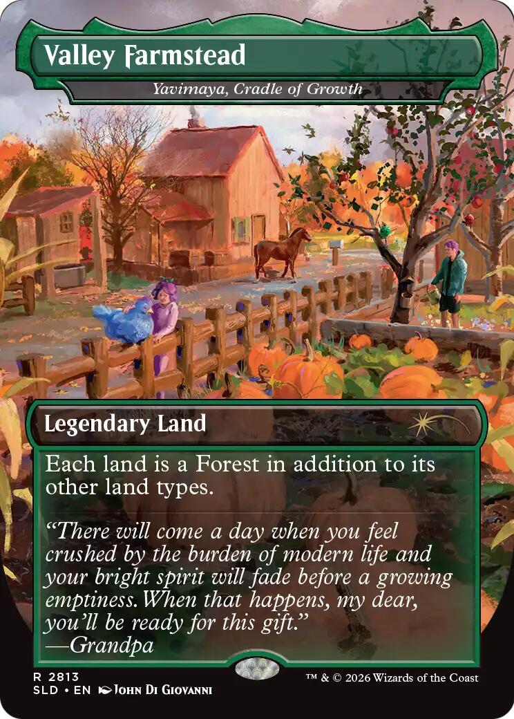 Valley Farmstead - Yavimaya, Cradle of Growth [Secret Lair Drop Series] | Boutique FDB TCG
