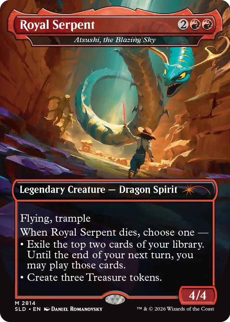 Royal Serpent - Atsushi, the Blazing Sky [Secret Lair Drop Series] | Boutique FDB TCG