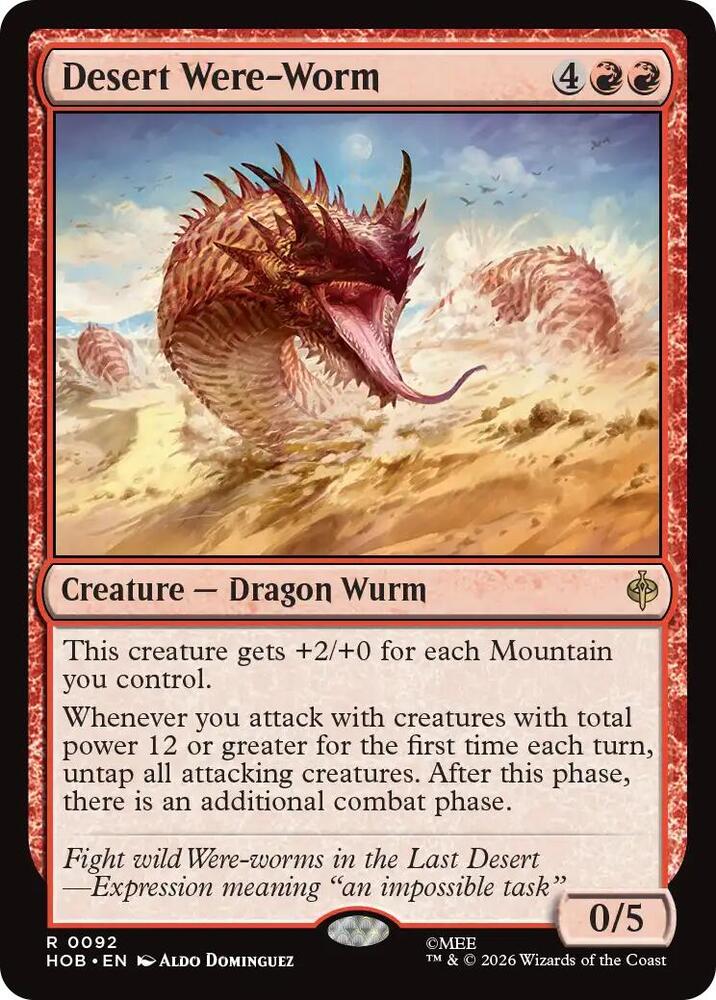 Desert Were-Worm (92) [The Hobbit] | Boutique FDB TCG