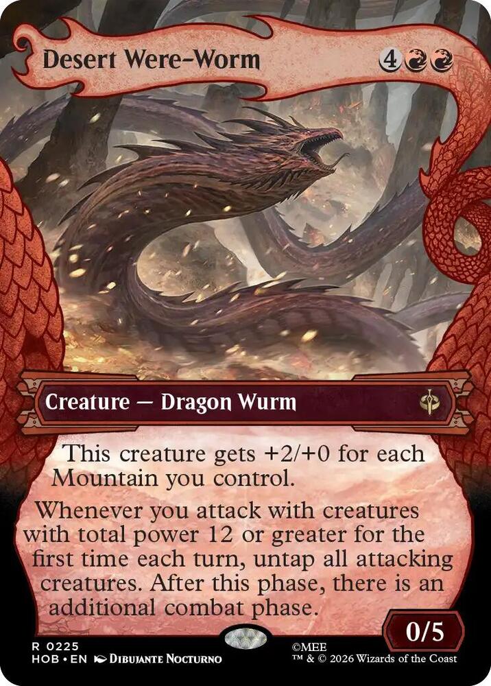 Desert Were-Worm (Showcase) (225) [The Hobbit] | Boutique FDB TCG
