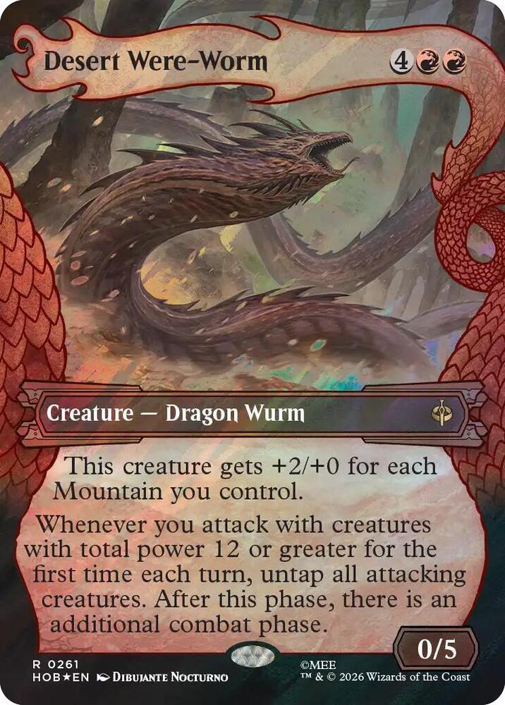 Desert Were-Worm (Showcase) (Surge Foil) (261) [The Hobbit] | Boutique FDB TCG