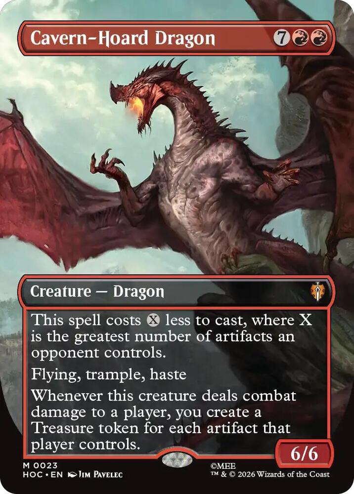 Cavern-Hoard Dragon (Borderless) (23) [The Hobbit: Eternal-Legal] | Boutique FDB TCG