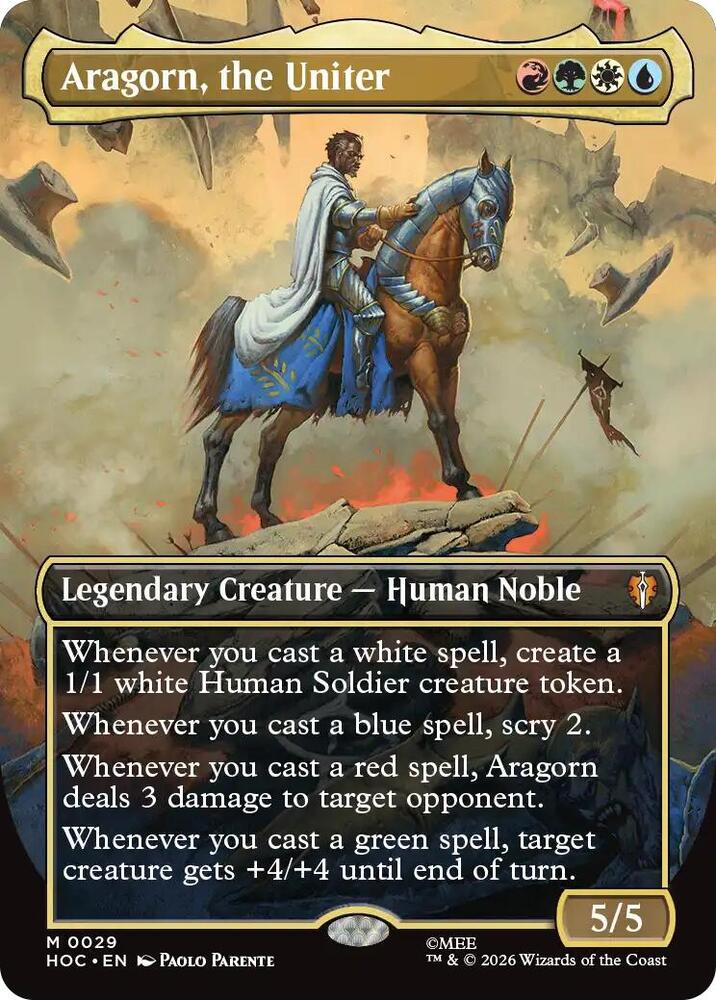 Aragorn, the Uniter (Borderless) (29) [The Hobbit: Eternal-Legal] | Boutique FDB TCG