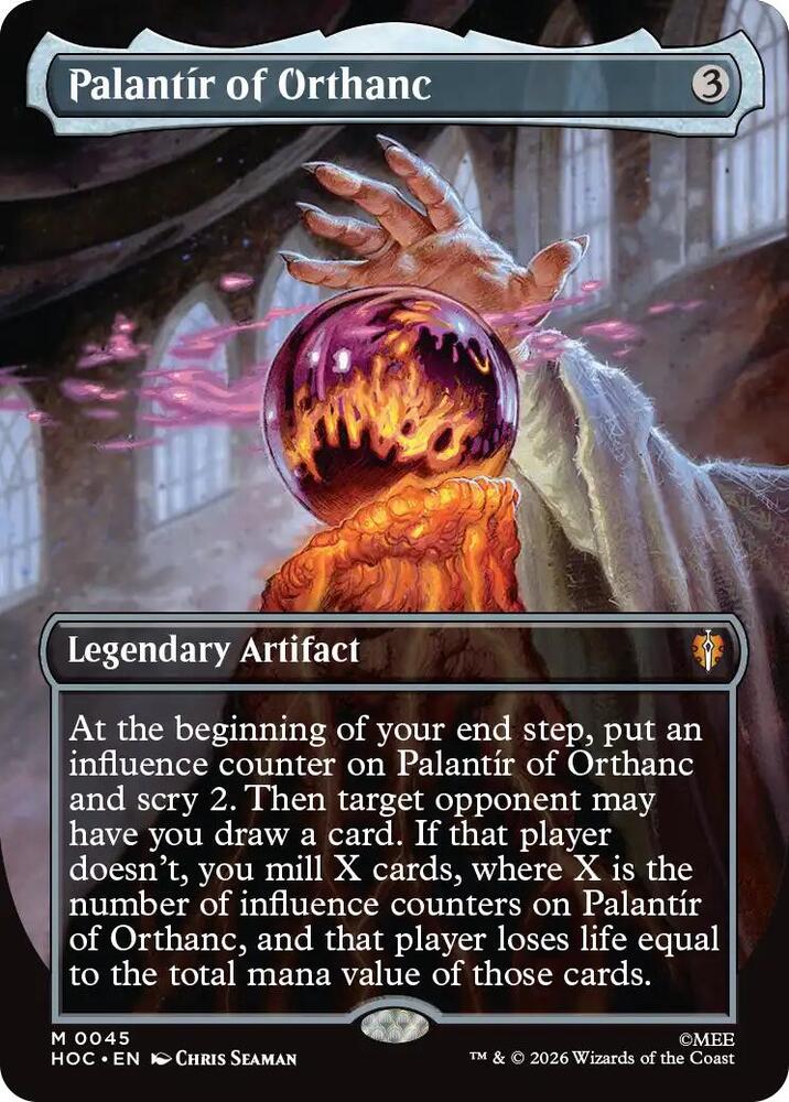Palantir of Orthanc (Borderless) (45) [The Hobbit: Eternal-Legal] | Boutique FDB TCG