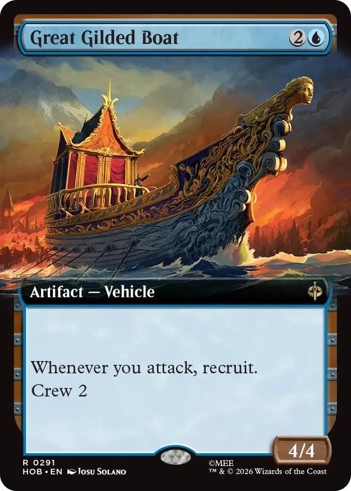 Great Gilded Boat (Extended Art) (291) [The Hobbit] | Boutique FDB TCG