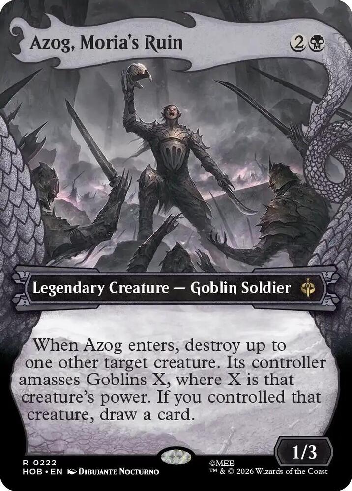 Azog, Moria's Ruin (Showcase) (222) [The Hobbit] | Boutique FDB TCG