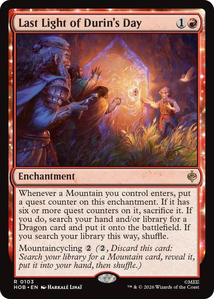 Last Light of Durin's Day (103) [The Hobbit] | Boutique FDB TCG
