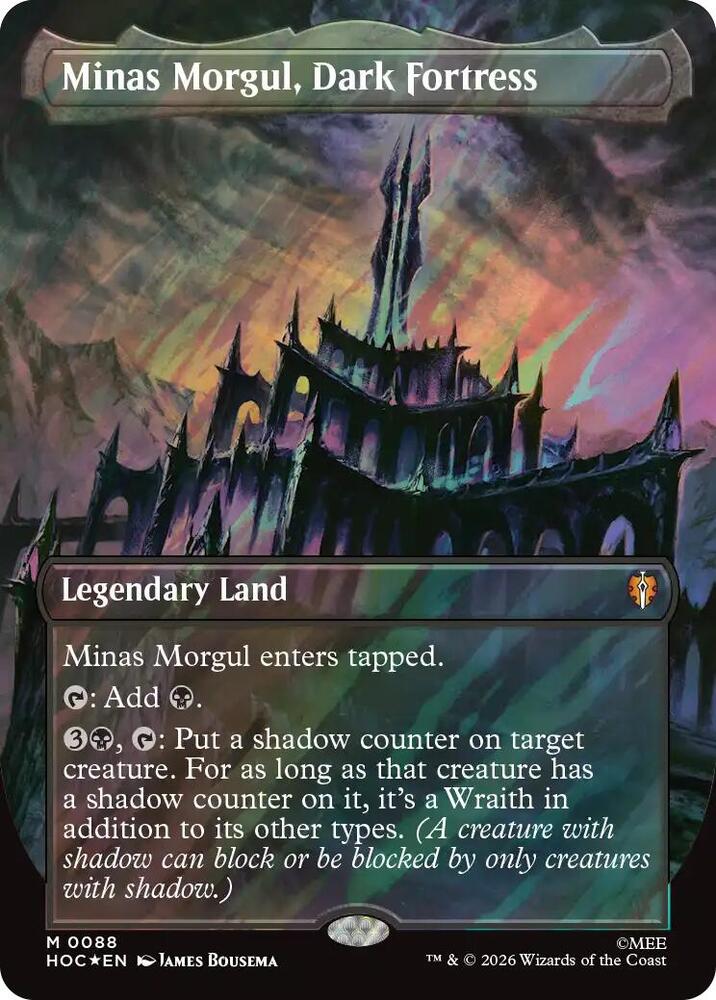 Minas Morgul, Dark Fortress (Borderless) (Surge Foil) (88) [The Hobbit: Eternal-Legal] | Boutique FDB TCG