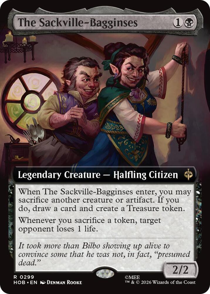 The Sackville-Bagginses (Extended Art) (299) [The Hobbit] | Boutique FDB TCG