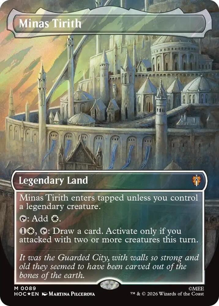 Minas Tirith (Borderless) (Surge Foil) (89) [The Hobbit: Eternal-Legal] | Boutique FDB TCG