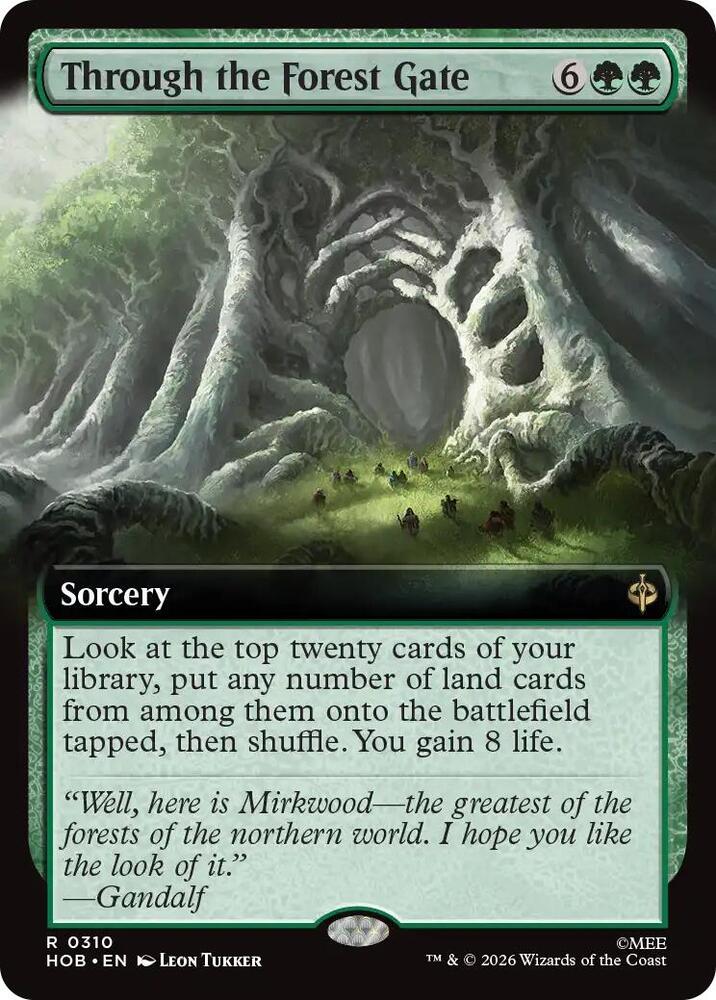 Through the Forest Gate (Extended Art) (310) [The Hobbit] | Boutique FDB TCG