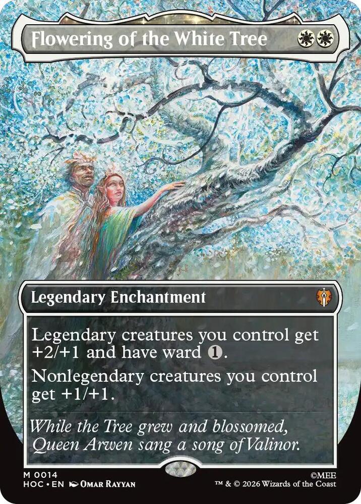 Flowering of the White Tree (Borderless) (14) [The Hobbit: Eternal-Legal] | Boutique FDB TCG