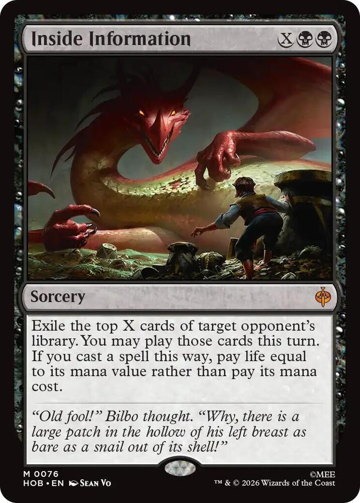 Inside Information (76) [The Hobbit] | Boutique FDB TCG