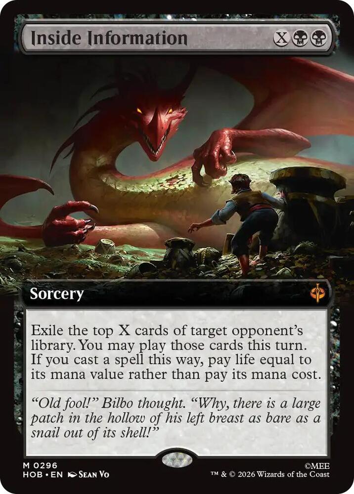 Inside Information (Extended Art) (296) [The Hobbit] | Boutique FDB TCG