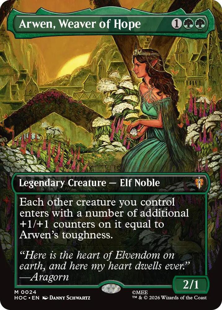 Arwen, Weaver of Hope (Borderless) (24) [The Hobbit: Eternal-Legal] | Boutique FDB TCG