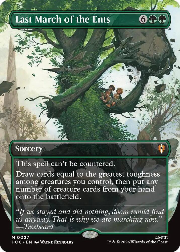 Last March of the Ents (Borderless) (27) [The Hobbit: Eternal-Legal] | Boutique FDB TCG