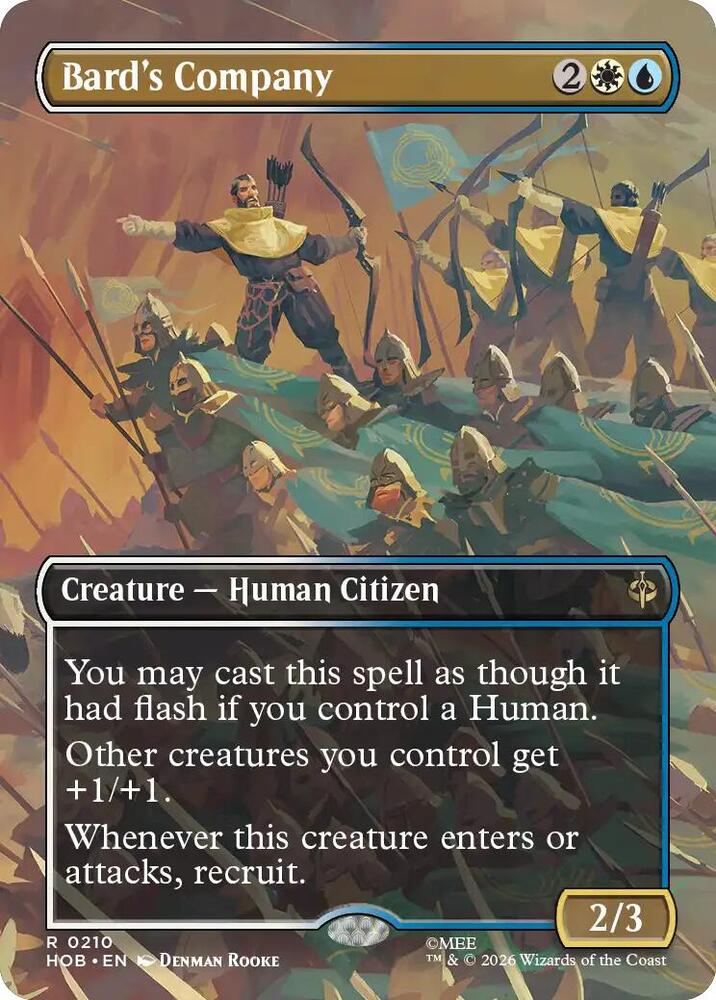 Bard's Company (Borderless) (210) [The Hobbit] | Boutique FDB TCG