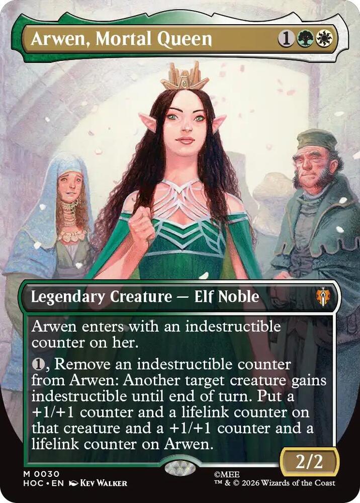 Arwen, Mortal Queen (Borderless) (30) [The Hobbit: Eternal-Legal] | Boutique FDB TCG