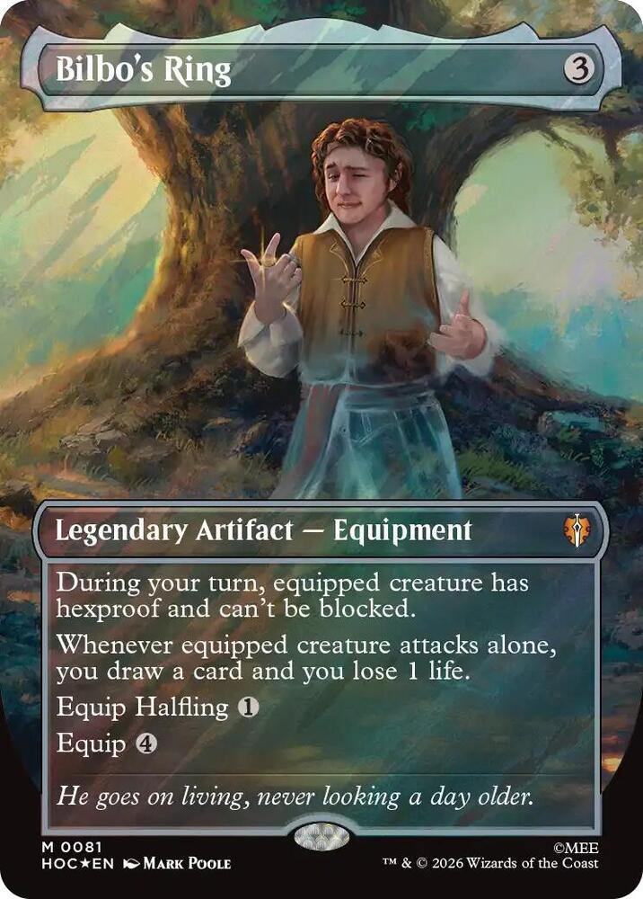 Bilbo's Ring (Borderless) (Surge Foil) (81) [The Hobbit: Eternal-Legal] | Boutique FDB TCG