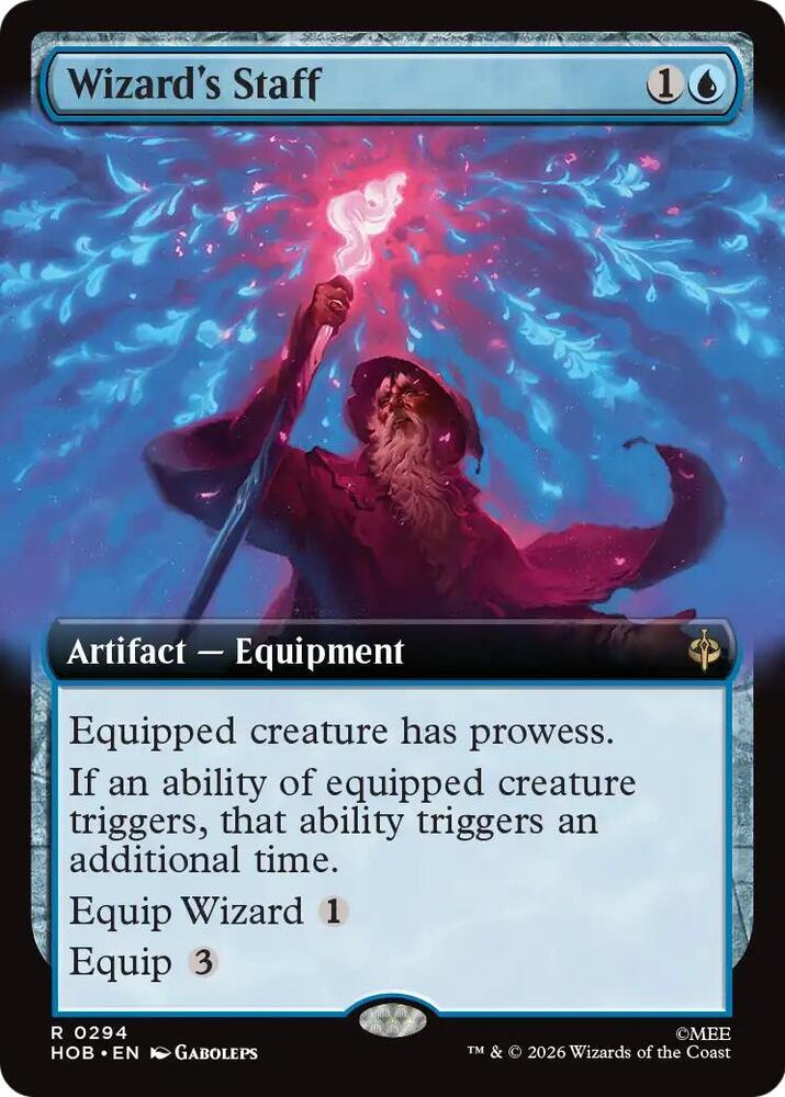 Wizard's Staff (Extended Art) (294) [The Hobbit] | Boutique FDB TCG