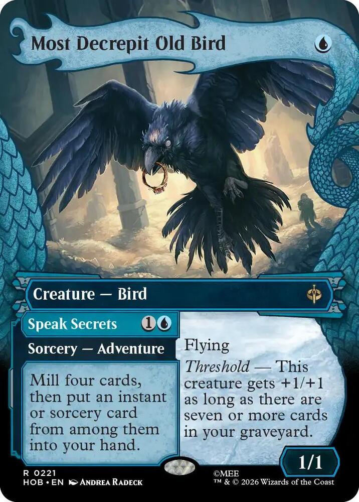 Most Decrepit Old Bird (Showcase) (221) [The Hobbit] | Boutique FDB TCG