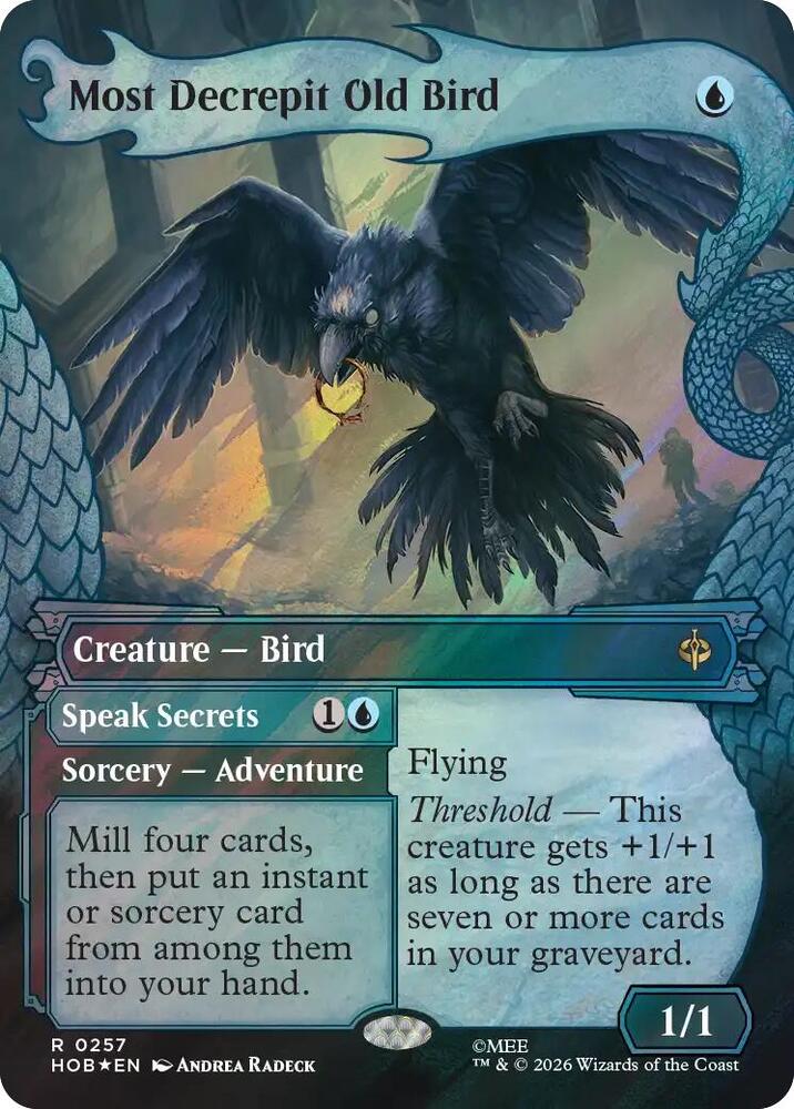 Most Decrepit Old Bird (Showcase) (Surge Foil) (257) [The Hobbit] | Boutique FDB TCG