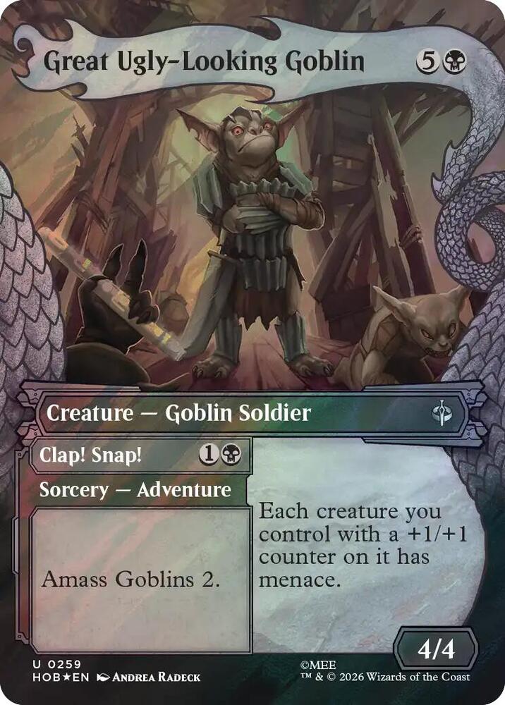 Great Ugly-Looking Goblin (Showcase) (Surge Foil) (259) [The Hobbit] | Boutique FDB TCG