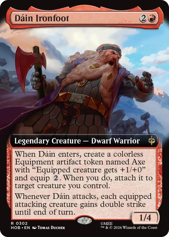 Dain Ironfoot (Extended Art) (302) [The Hobbit] | Boutique FDB TCG