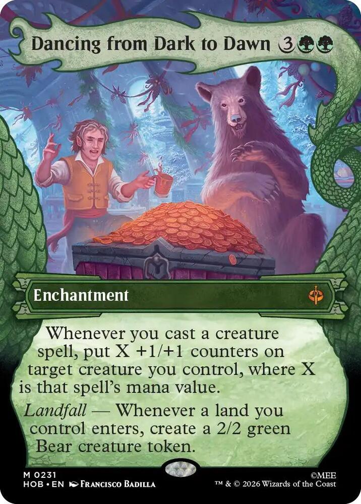 Dancing from Dark to Dawn (Showcase) (231) [The Hobbit] | Boutique FDB TCG