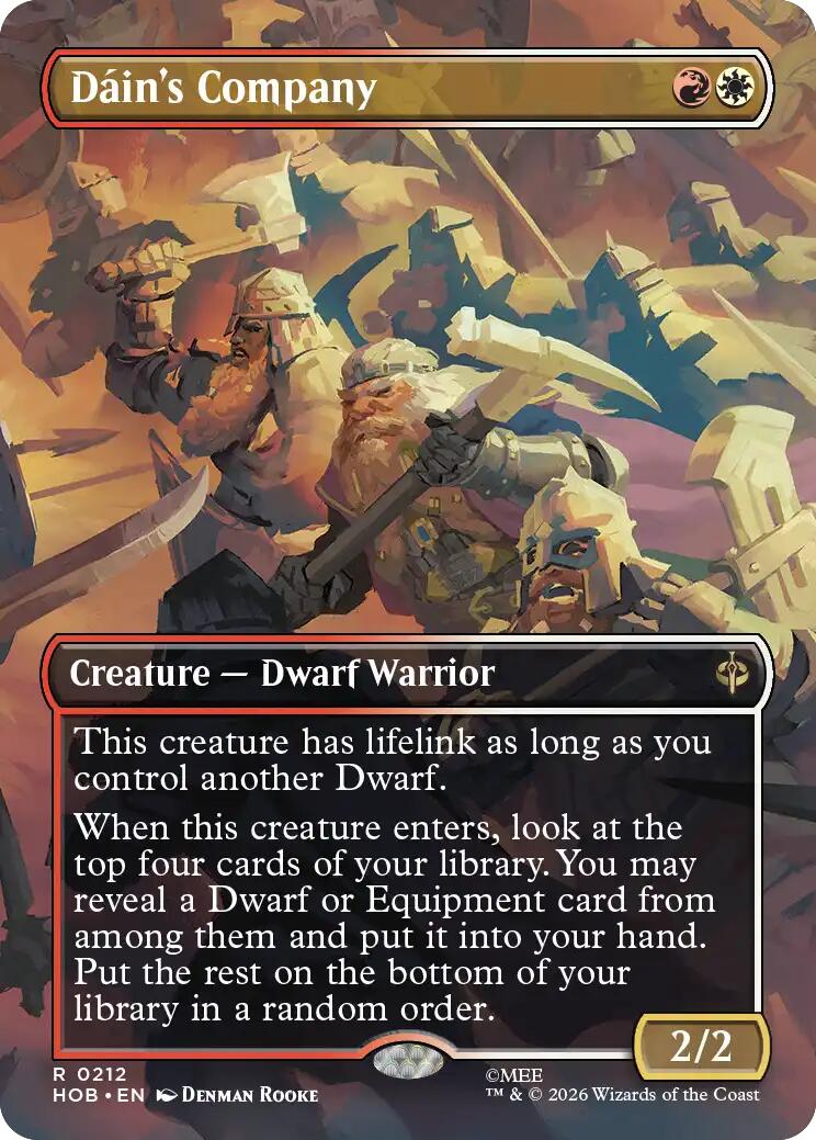 Dain's Company (Borderless) [The Hobbit] | Boutique FDB TCG