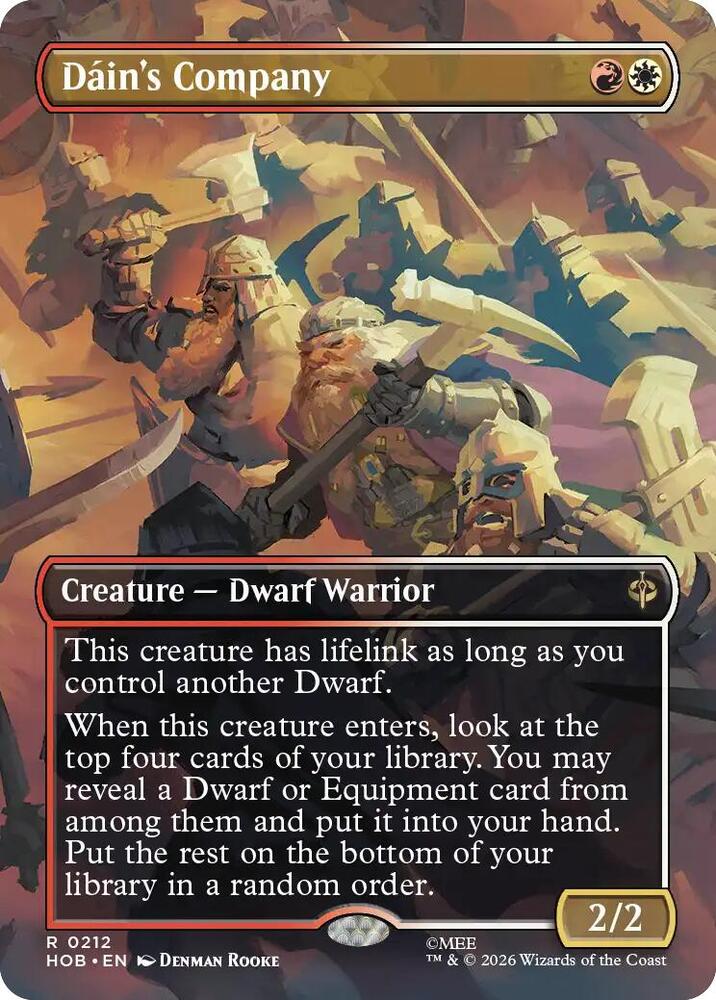 Dain's Company (Borderless) (212) [The Hobbit] | Boutique FDB TCG
