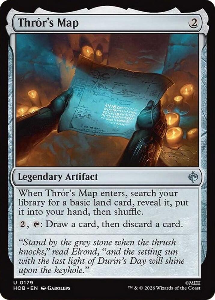 Thror's Map (179) [The Hobbit] | Boutique FDB TCG
