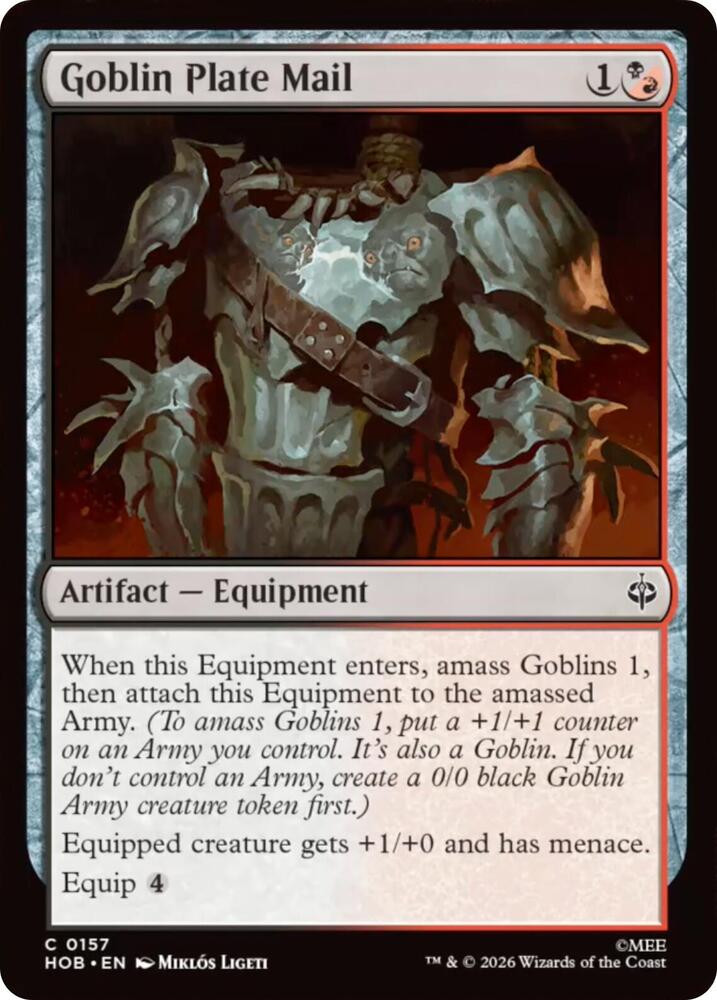 Goblin Plate Mail (157) [The Hobbit] | Boutique FDB TCG