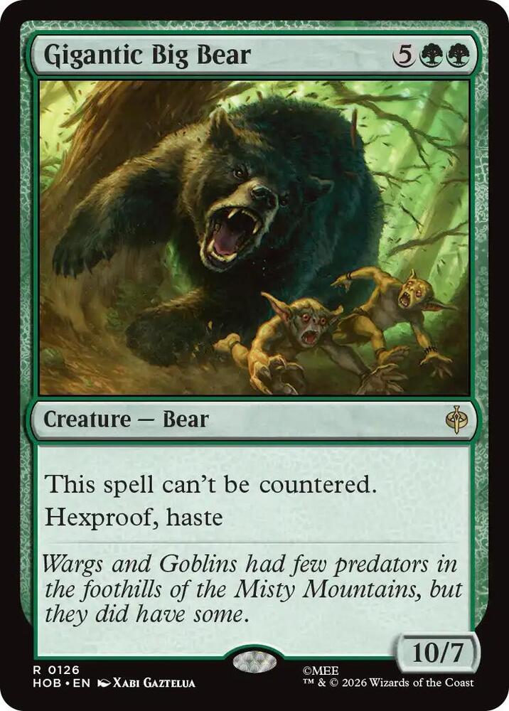 Gigantic Big Bear (126) [The Hobbit] | Boutique FDB TCG