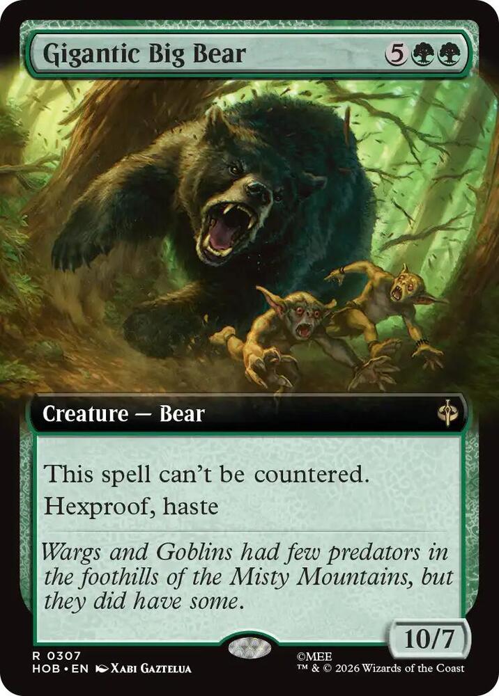 Gigantic Big Bear (Extended Art) (307) [The Hobbit] | Boutique FDB TCG