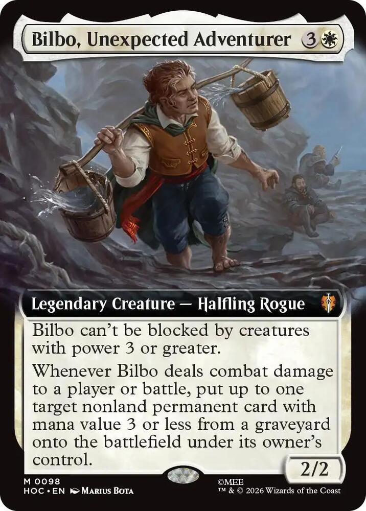 Bilbo, Unexpected Adventurer (Extended Art) (98) [The Hobbit: Eternal-Legal] | Boutique FDB TCG