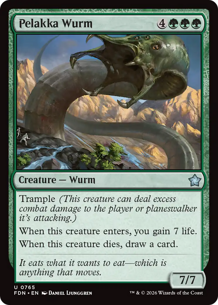 Pelakka Wurm (0765) [Foundations] | Boutique FDB TCG