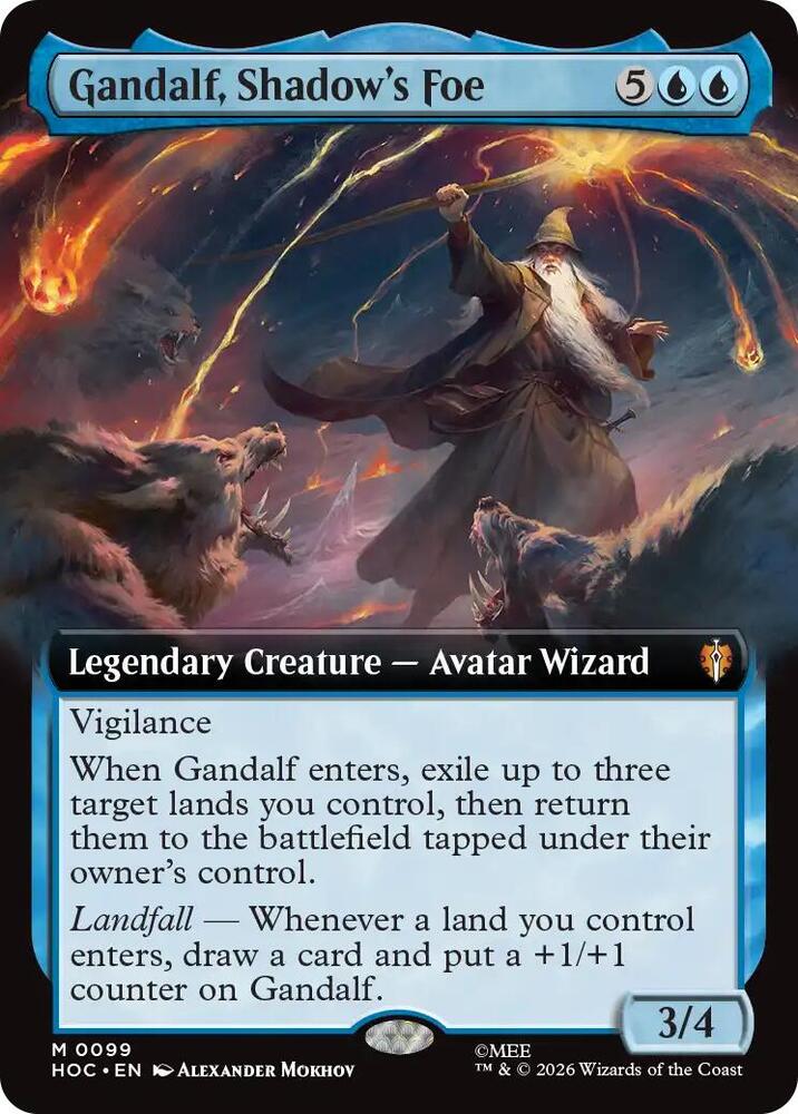 Gandalf, Shadow's Foe (Extended Art) (99) [The Hobbit: Eternal-Legal] | Boutique FDB TCG