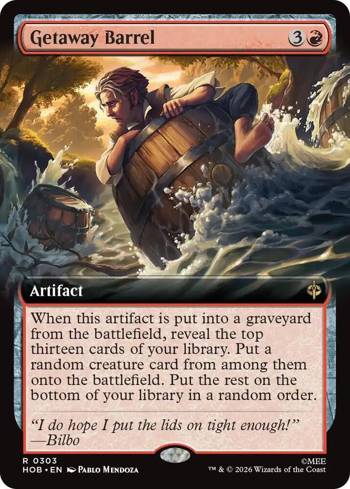Getaway Barrel (Extended Art) (303) [The Hobbit] | Boutique FDB TCG
