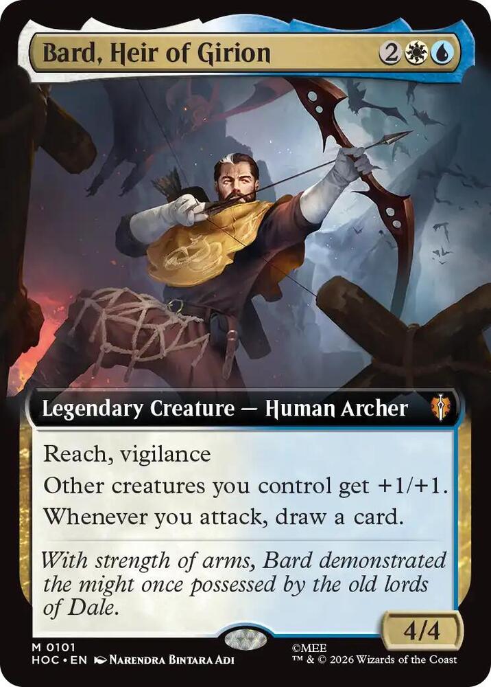 Bard, Heir of Girion (Extended Art) (101) [The Hobbit: Eternal-Legal] | Boutique FDB TCG