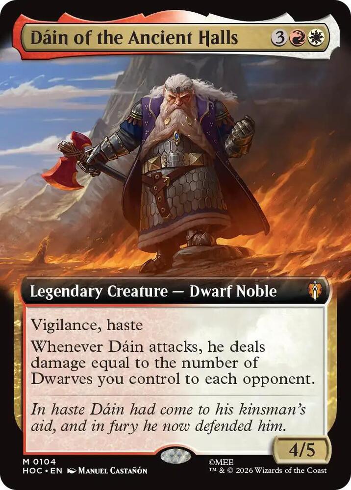 Dain of the Ancient Halls (Extended Art) (104) [The Hobbit: Eternal-Legal] | Boutique FDB TCG