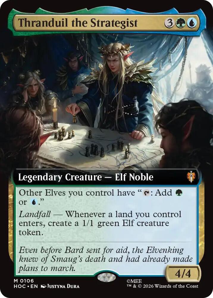 Thranduil the Strategist (Extended Art) (106) [The Hobbit: Eternal-Legal] | Boutique FDB TCG