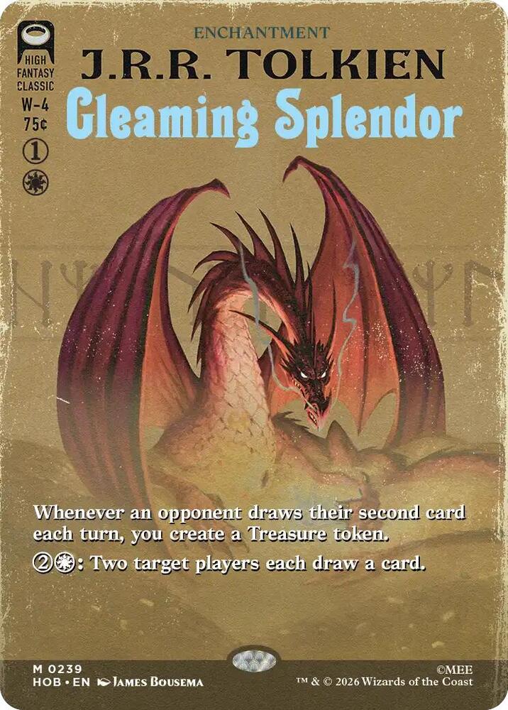 Gleaming Splendor (Borderless) (239) [The Hobbit] | Boutique FDB TCG