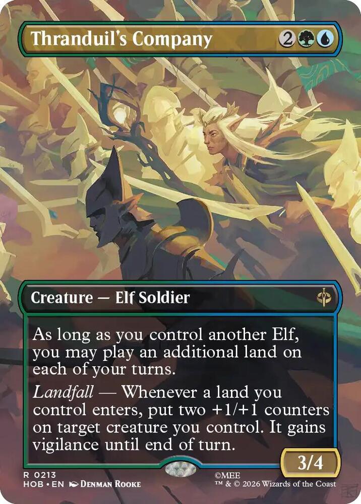 Thranduil's Company (Borderless) (213) [The Hobbit] | Boutique FDB TCG