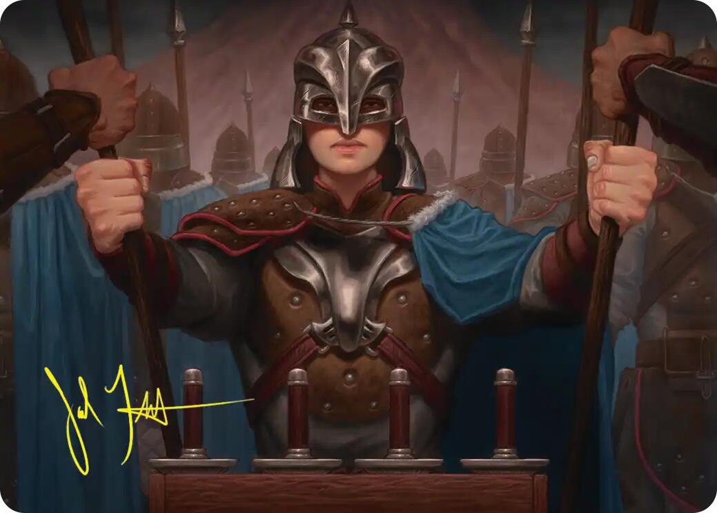 Bard's Attendant Art Card (Gold-Stamped Signature) [The Hobbit Art Series] | Boutique FDB TCG